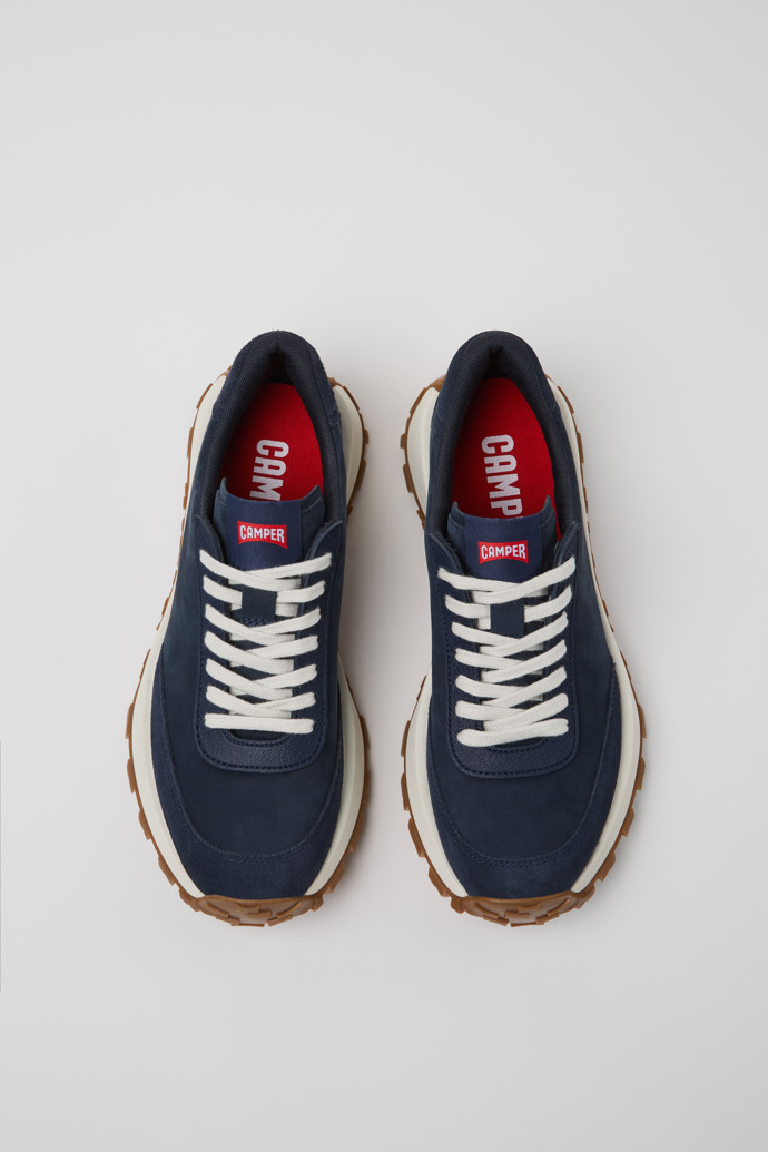 Camper Drift Trail VIBRAM - Zapatilla azul para hombre de textil y nobuk.