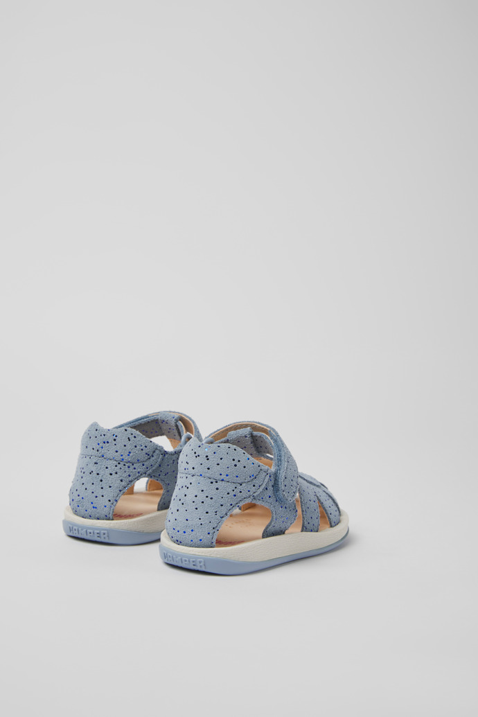 Camper Bicho - Sandalias de piel nobuk azules para niños