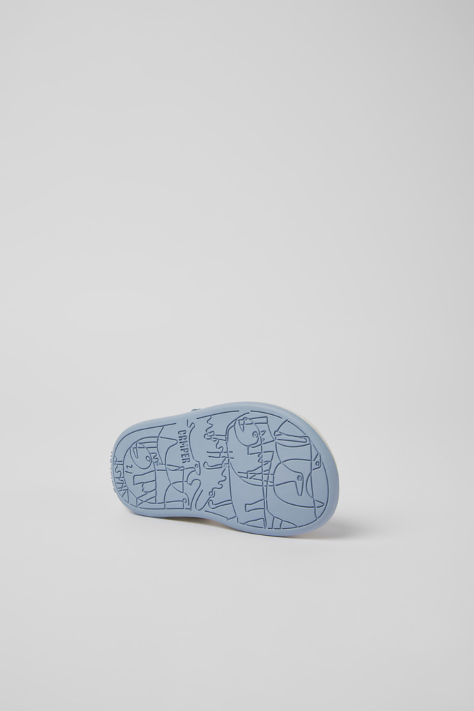 Camper Bicho - Sandalias de piel nobuk azules para niños