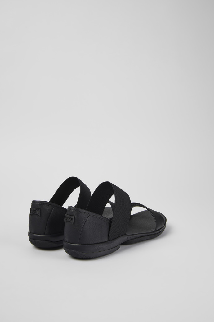Camper Right - Sandalias negras de piel para mujer.