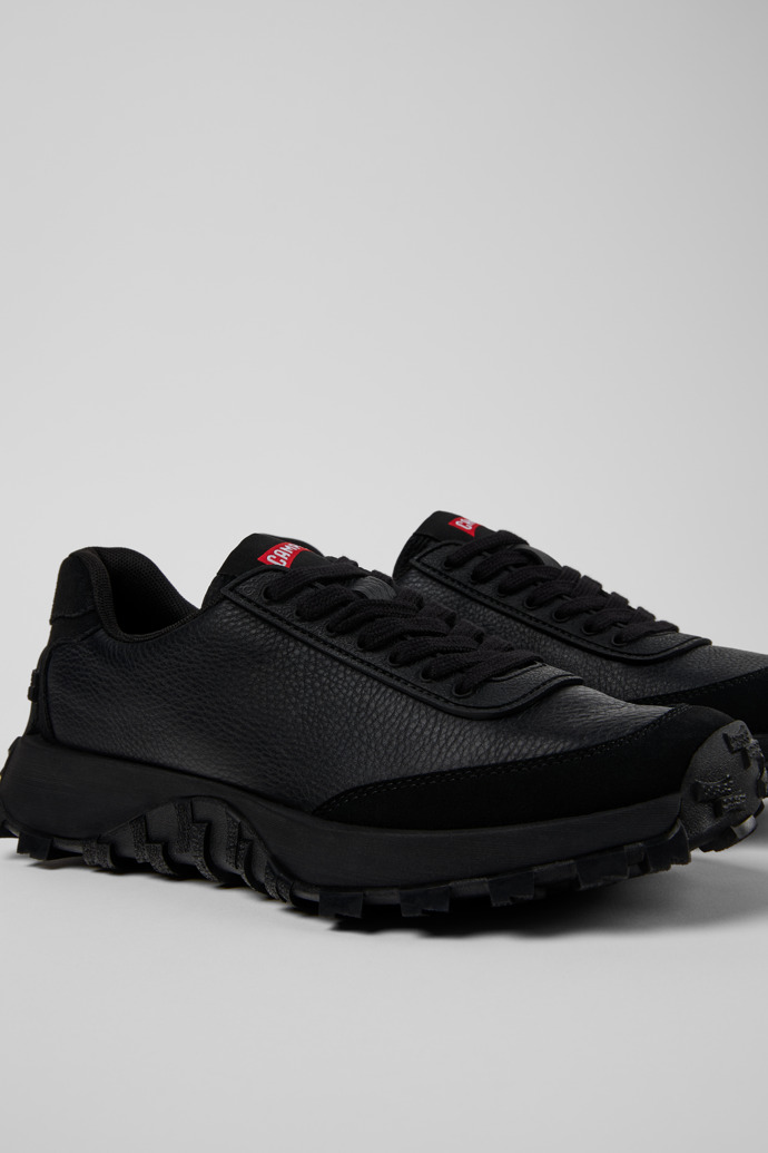 Camper Drift Trail - Zapatillas negras para mujer fabricadas con PET reciclado y piel.