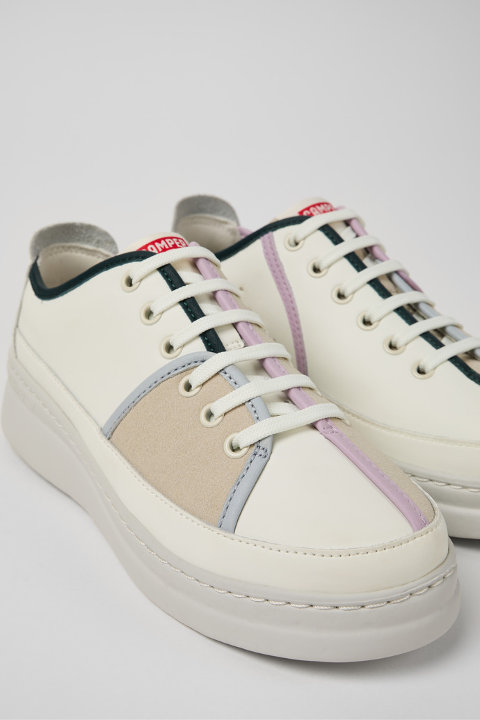 Camper Twins - Zapatillas multicolor para mujer de piel y nobuk.