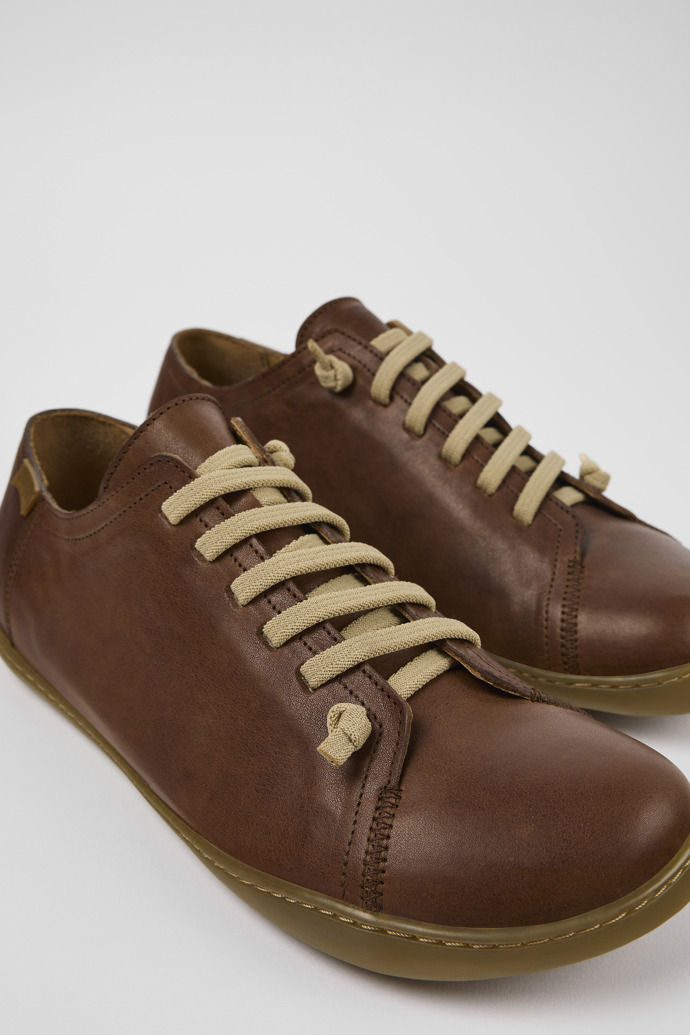 Camper Peu - Zapatos de piel marrón para hombre.