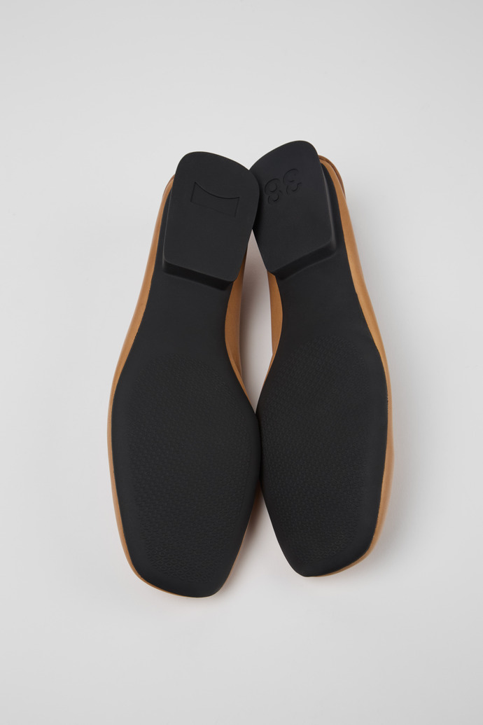 Camper Casi Myra - Mocasines/bailarinas de piel nude para mujer