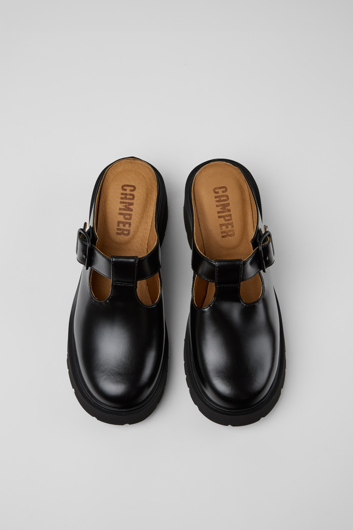 Camper Milah - Sandalias negras de piel para mujer