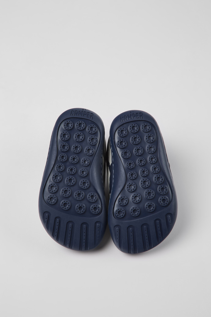 Camper Twins - Zapatos de piel azules y blancos para niños