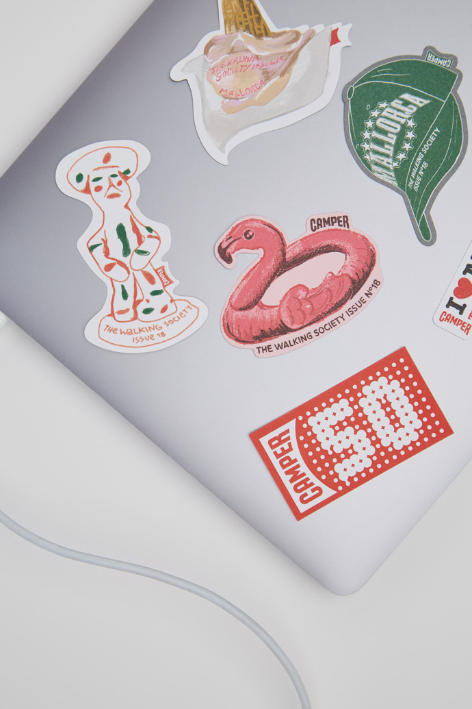 Pegatinas Camper The Walking Society Mallorca - Pack de 6 pegatinas