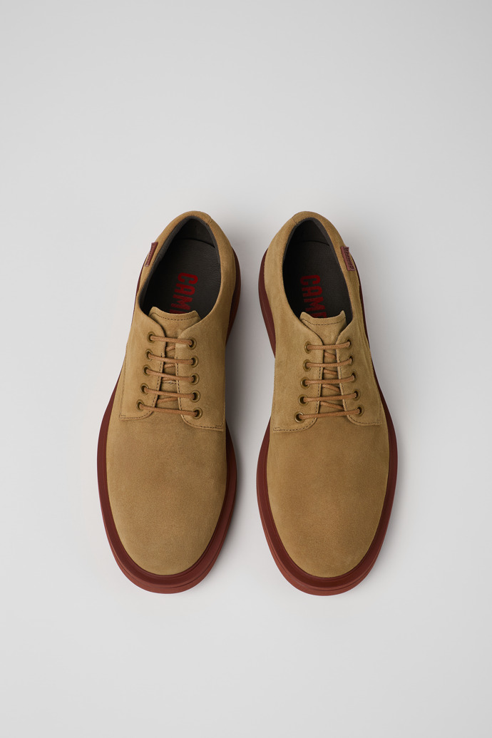 Camper Norman - Zapatos de nobuk marrón claro para hombre.