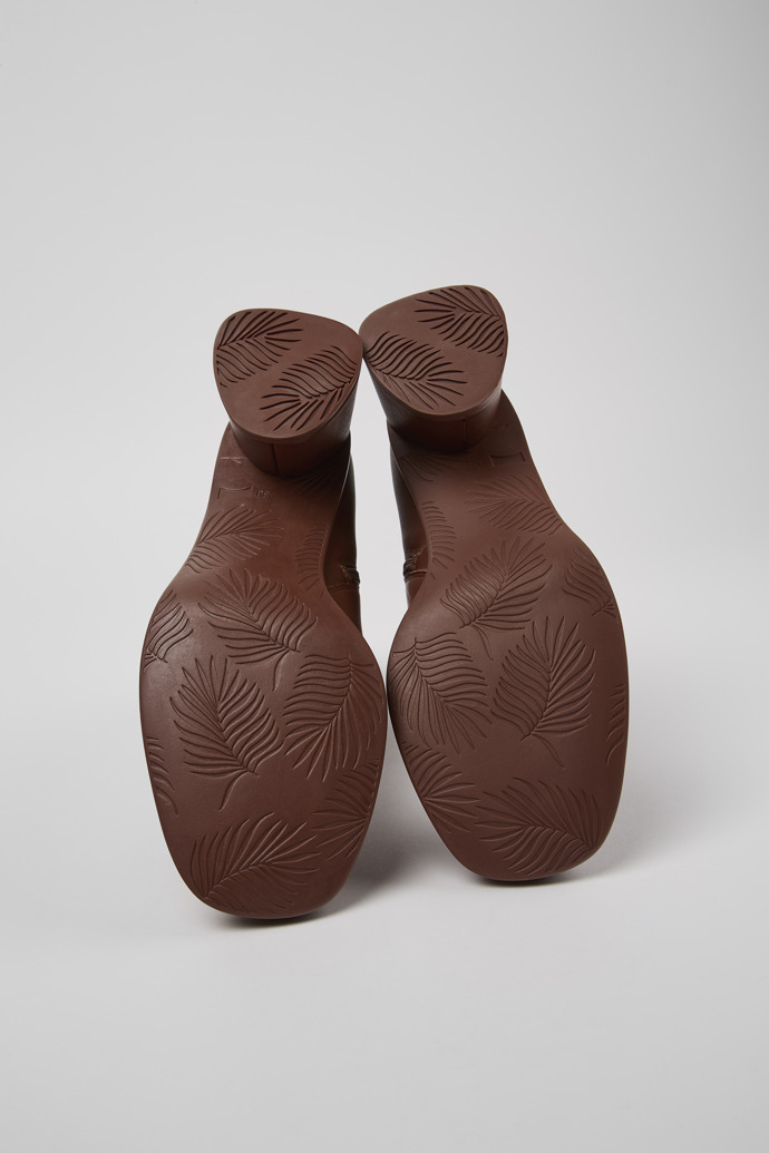 Camper Kiara - Bota roja de piel para mujer