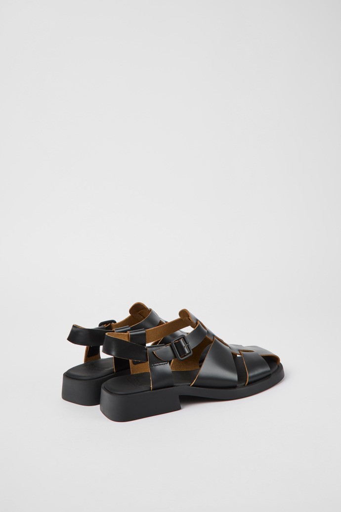 Camper Dana - Sandalias de piel negras para mujer
