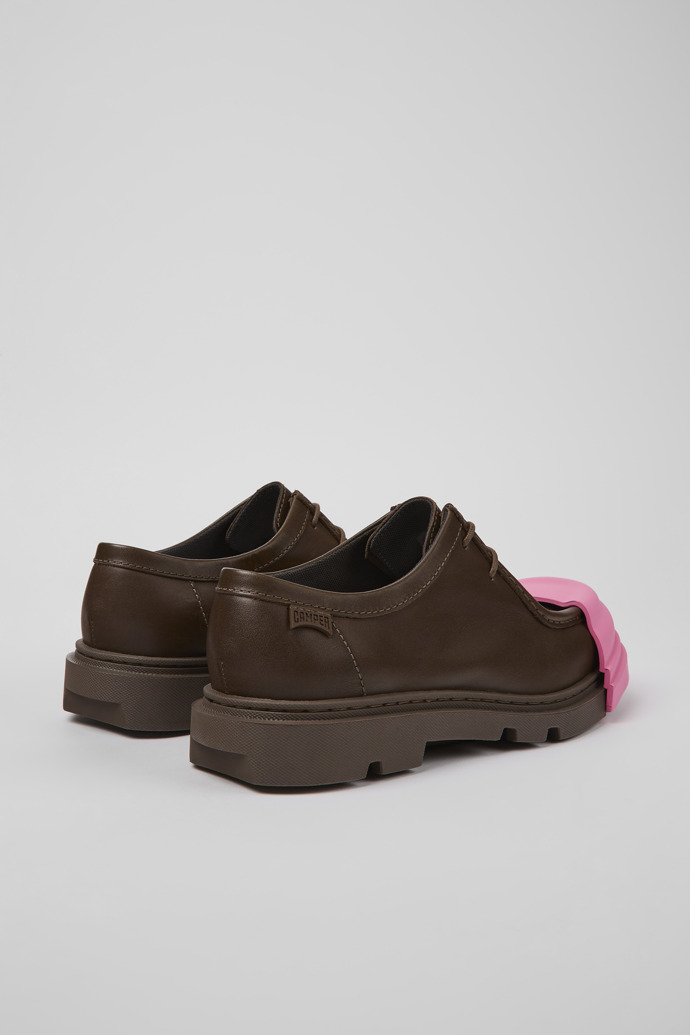 Camper Junction - Zapatos marrones de piel para hombre.