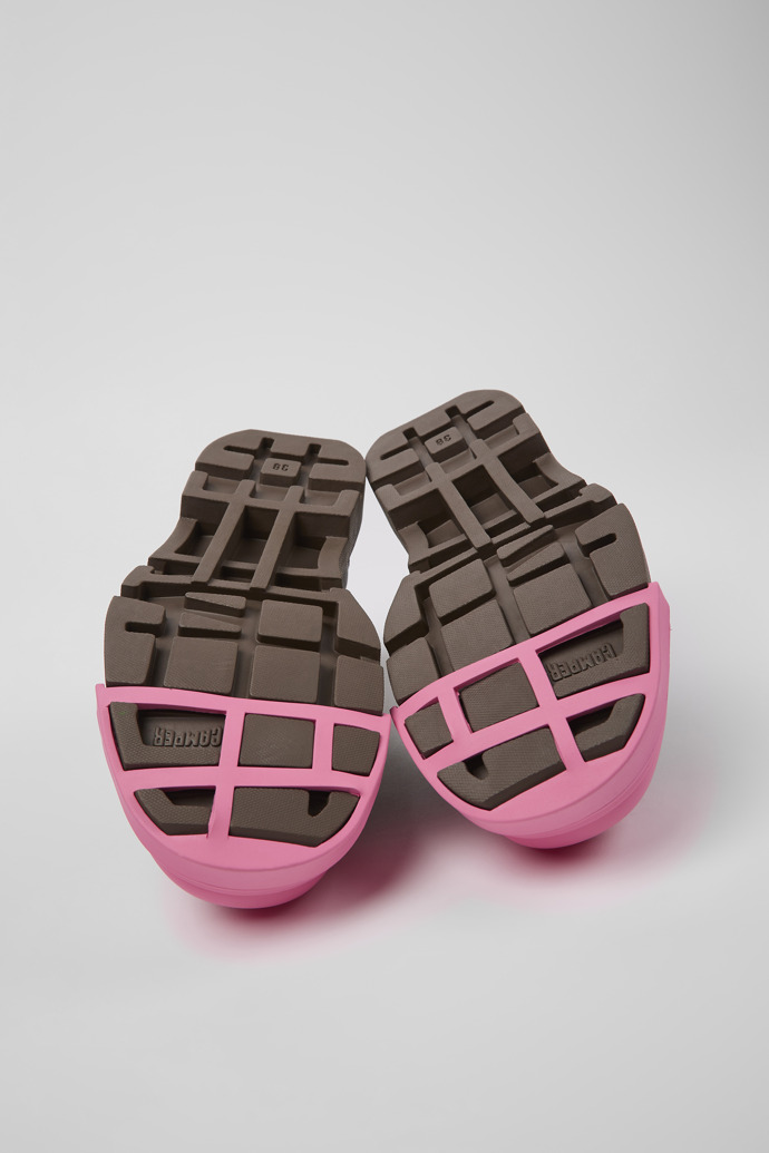 Camper Junction - Zapatos marrones de piel para hombre.