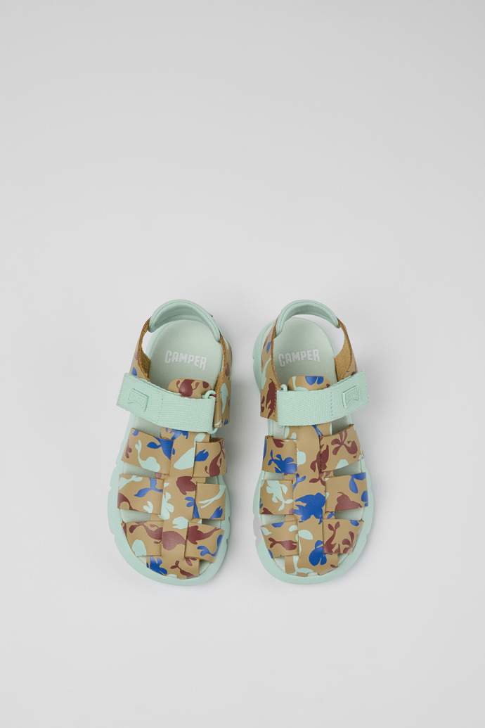 Oruga de Camper - Sandalias de piel/textil multicolor