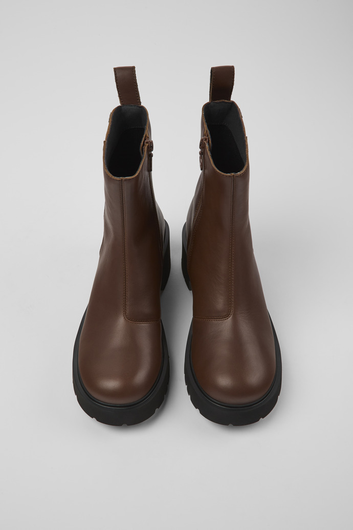 Camper Milah HYDROSHIELD - Bota marrón de piel para mujer