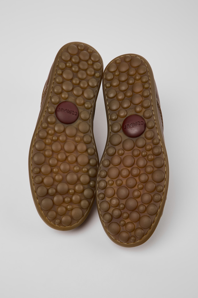 Camper Pelotas - Zapatillas marrones de piel para hombre