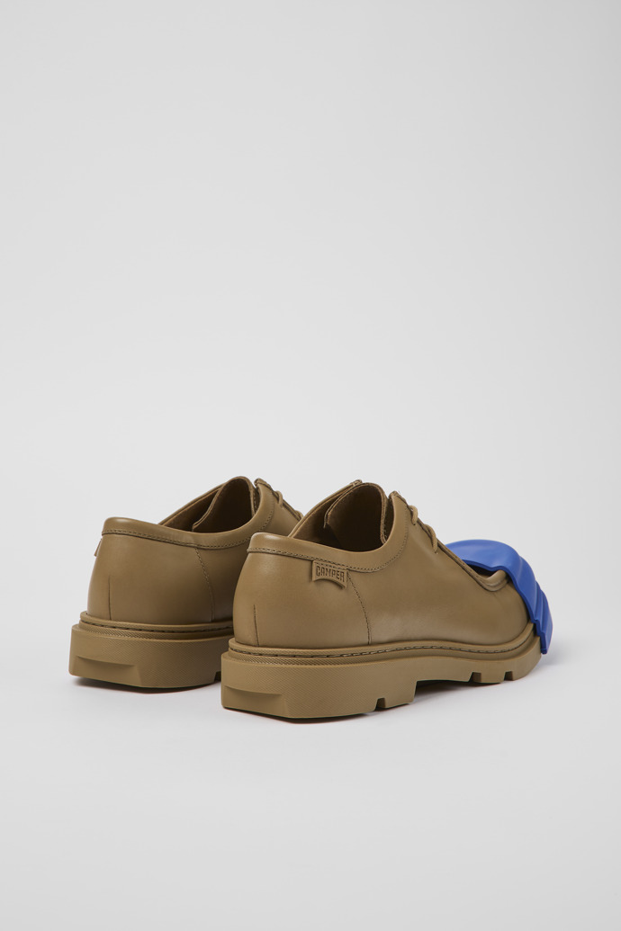 Camper Junction - Zapatillas Wallabee de piel marrón para hombre