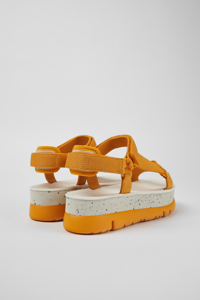 Camper Oruga Up - Sandalias de tela naranjas para mujer