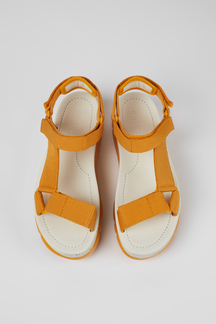 Camper Oruga Up - Sandalias de tela naranjas para mujer