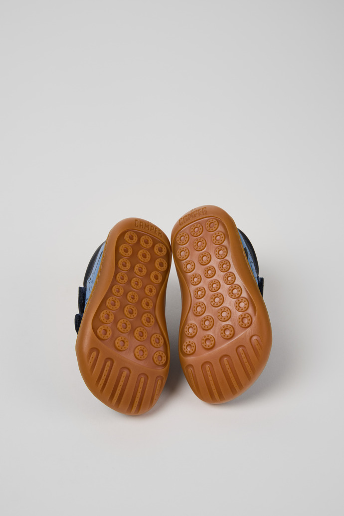 Camper Twins - Zapatillas azules de piel para niños.