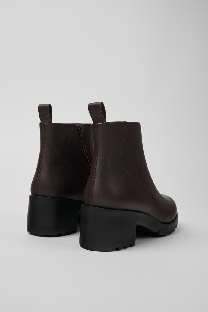 Camper Wanda - Botines de piel marrón para mujer