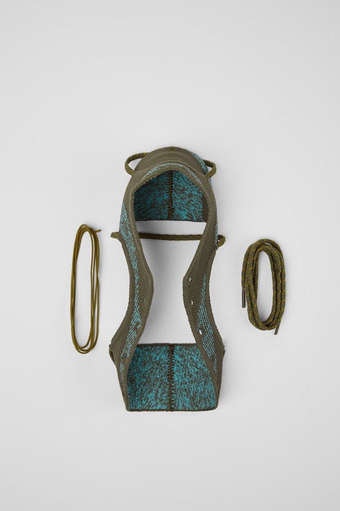 Camper ROKU Shoe Uppers - Parte superior verde y azul (2 piezas) para el zapato derecho e izquierdo.