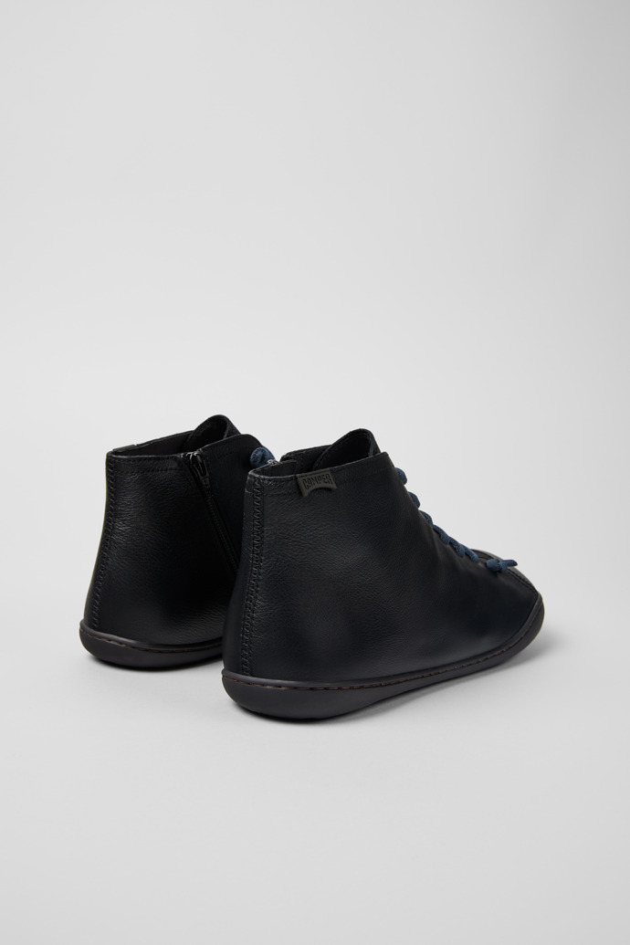 Camper Peu - Botines negros para hombre de piel sin cromo.