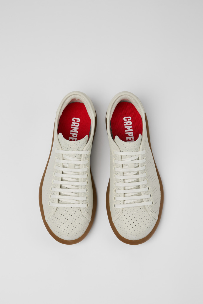 Camper Pelotas Soller - Zapatillas blancas de piel para mujer.