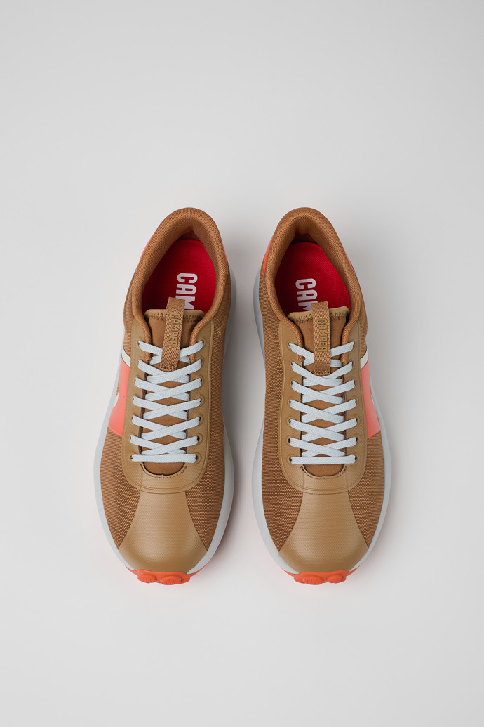 Camper Pelotas Athens - Zapatillas marrones para hombre de textil.