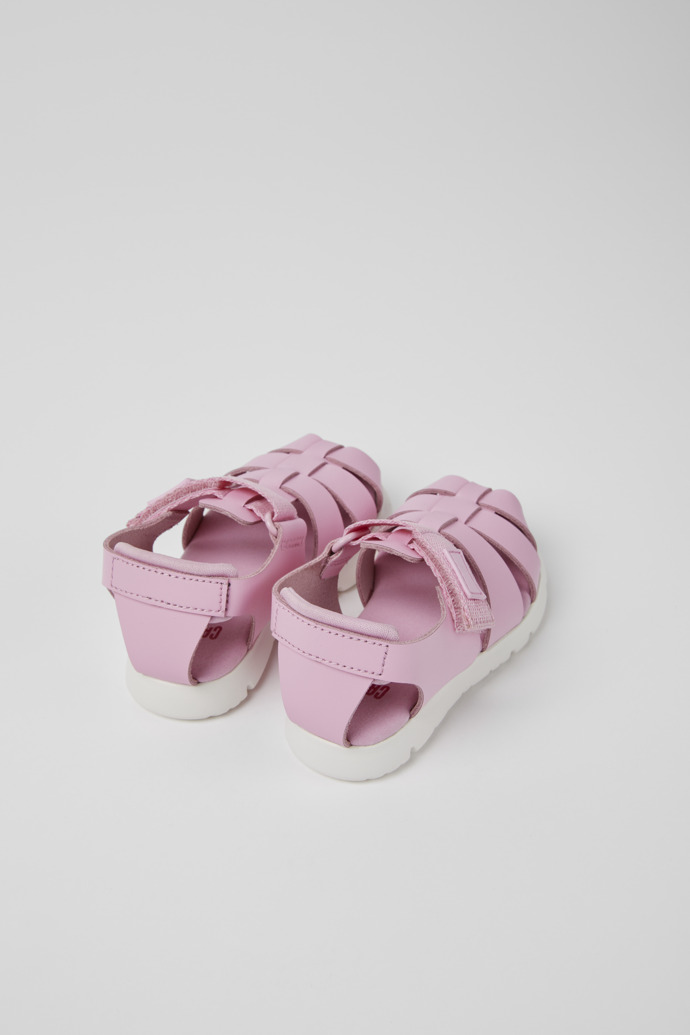 Camper Oruga - Sandalias rosas de piel y textil
