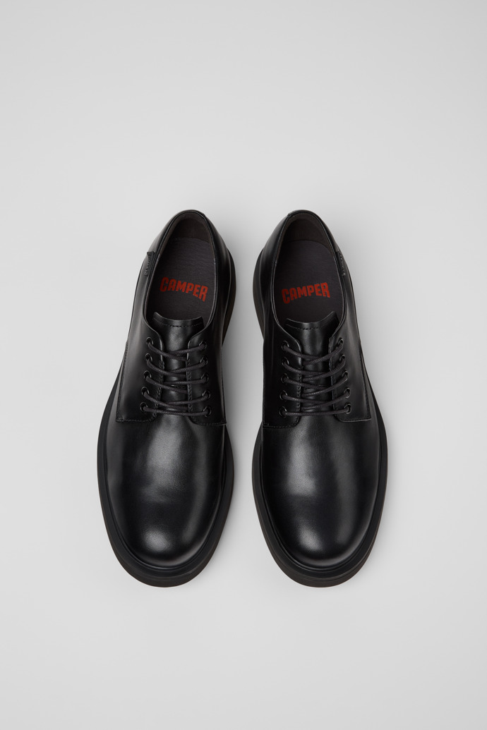 Camper Norman - Zapato de piel negro para hombre.