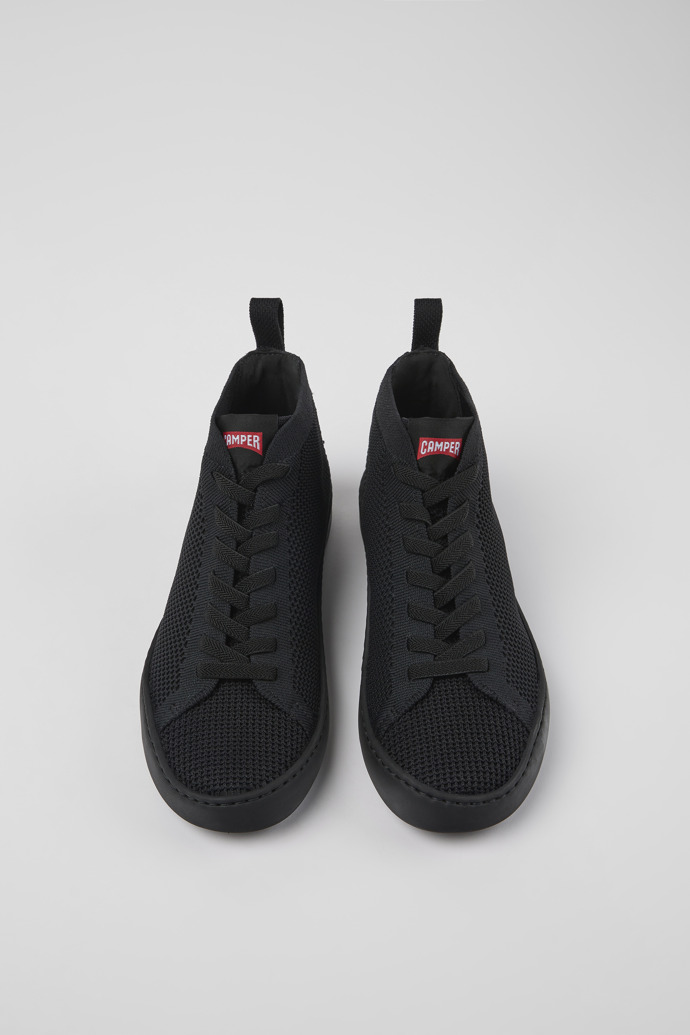 Camper Peu Touring - Zapatilla negra de punto de una pieza para mujer.