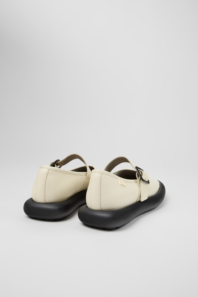 Camper Onda - Zapatos Mary Jane de piel blanca para mujer