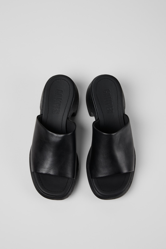 Camper Thelma Sandal - Sandalias negras de piel para mujer.