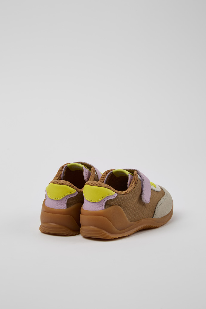 Camper Dadda - Zapatillas marrones para niños de textil y piel
