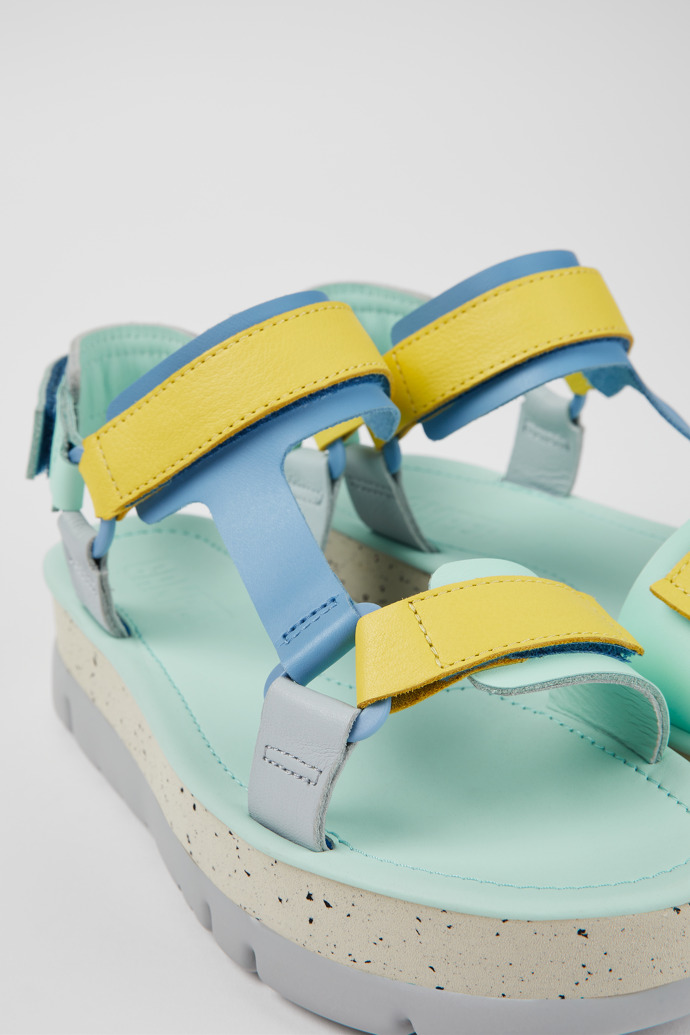 Camper Oruga Up - Sandalias multicolor de piel para mujer