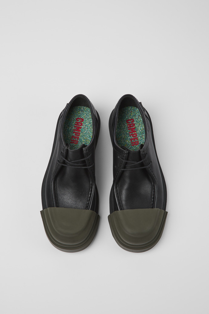 Camper Junction - Zapatos negros de piel para mujer.