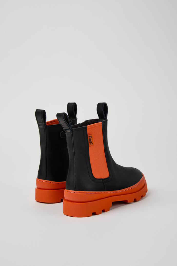 Camper Brutus - Bota Chelsea de piel negra para niños