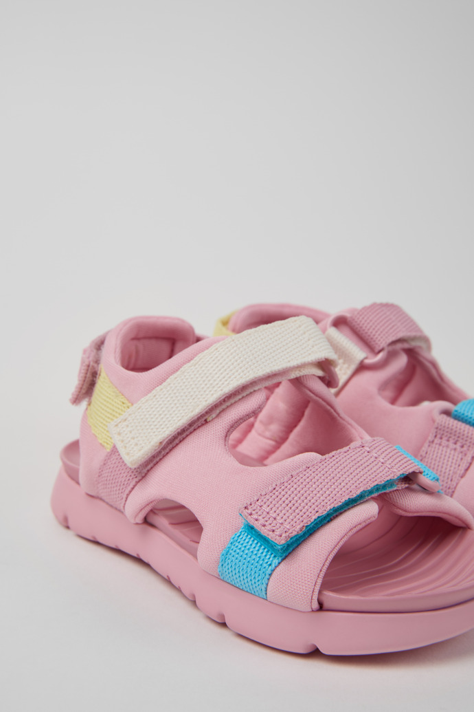 Camper Twins - Sandalias infantiles multicolor de textil.