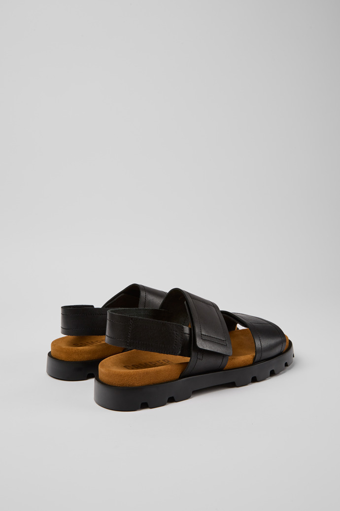 Camper Brutus Sandal - Sandalia de piel negra para hombre