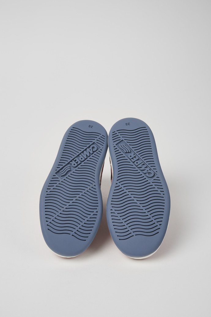 Camper Runner - Zapatillas rosas y blancas para niños de piel reciclada