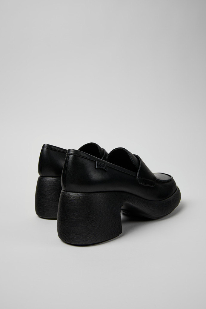 Camper Thelma - Mocasines/bailarinas de piel negra para mujer.