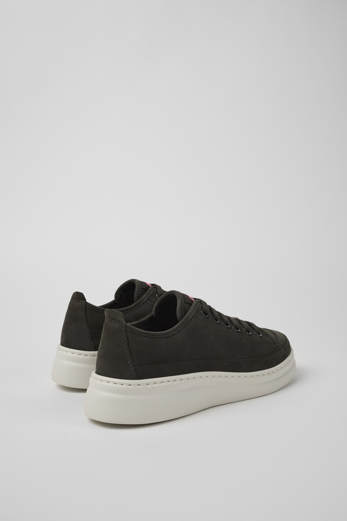 Camper Runner Up - Zapatillas grises de piel para mujer.