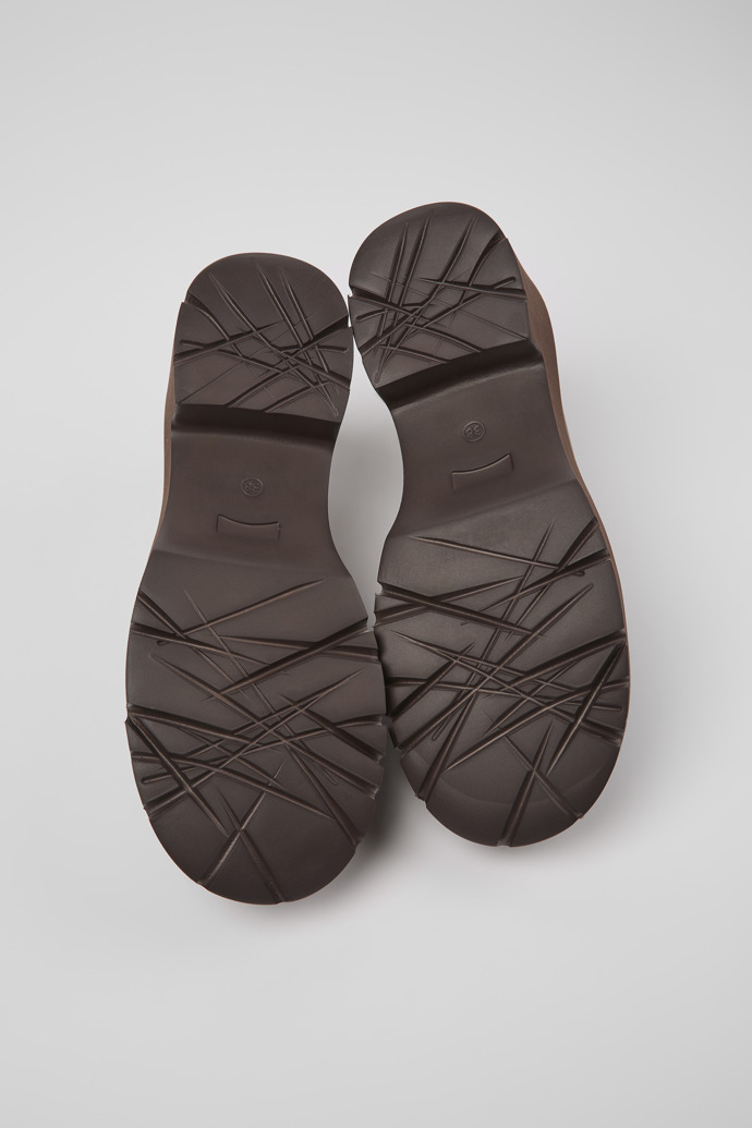 Camper Milah - Mocasín de piel color vino para mujer