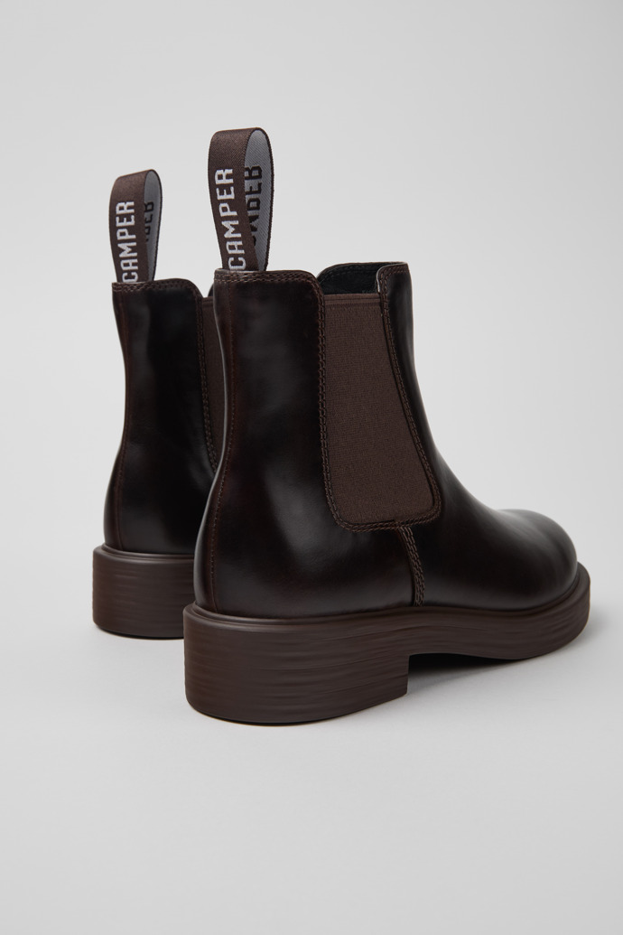 Camper Dean - Botines marrones de piel para mujer