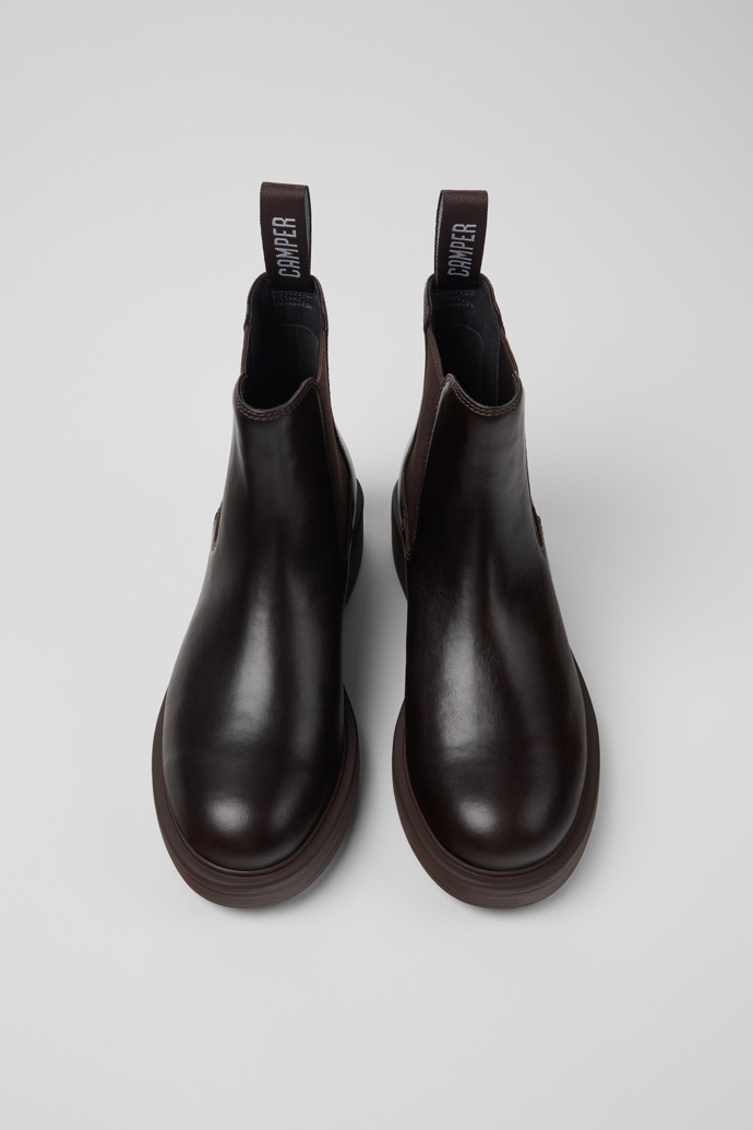 Camper Dean - Botines marrones de piel para mujer