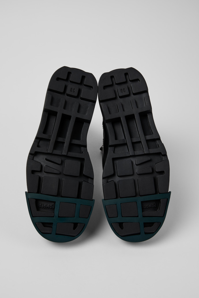 Camper Junction - Botines Chelsea de piel negra para mujer.