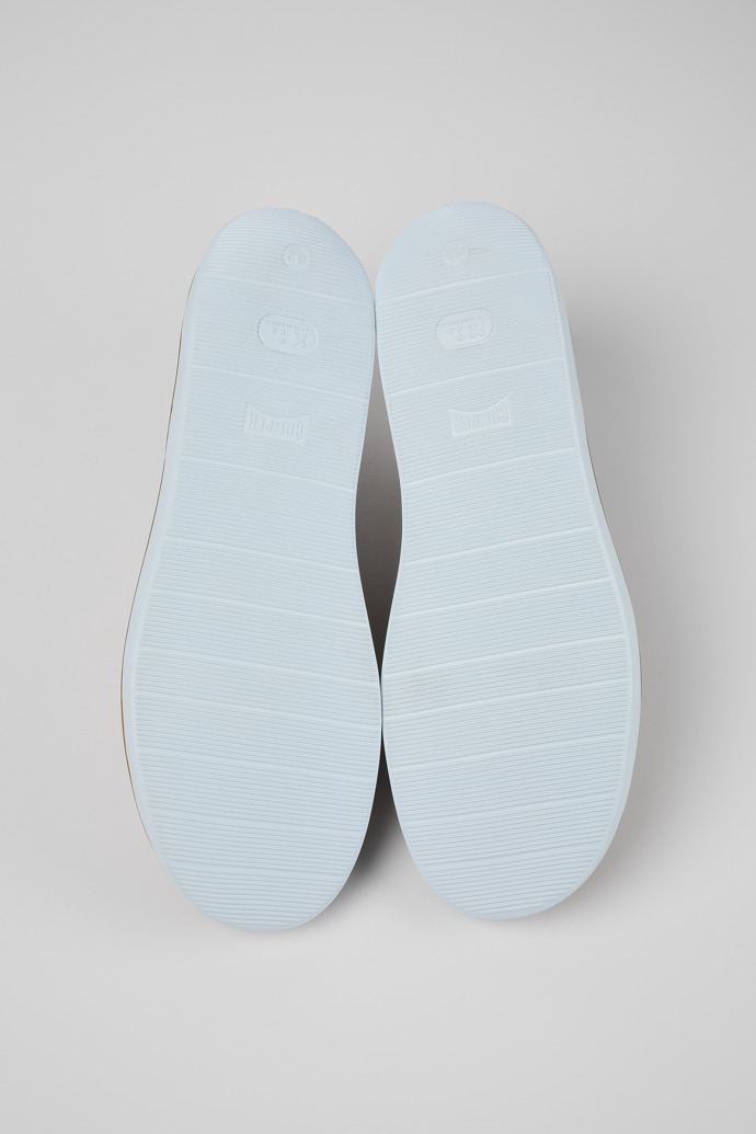 Camper Wagon - Zapato marrón con cordones para hombre fabricado con piel nobuk.