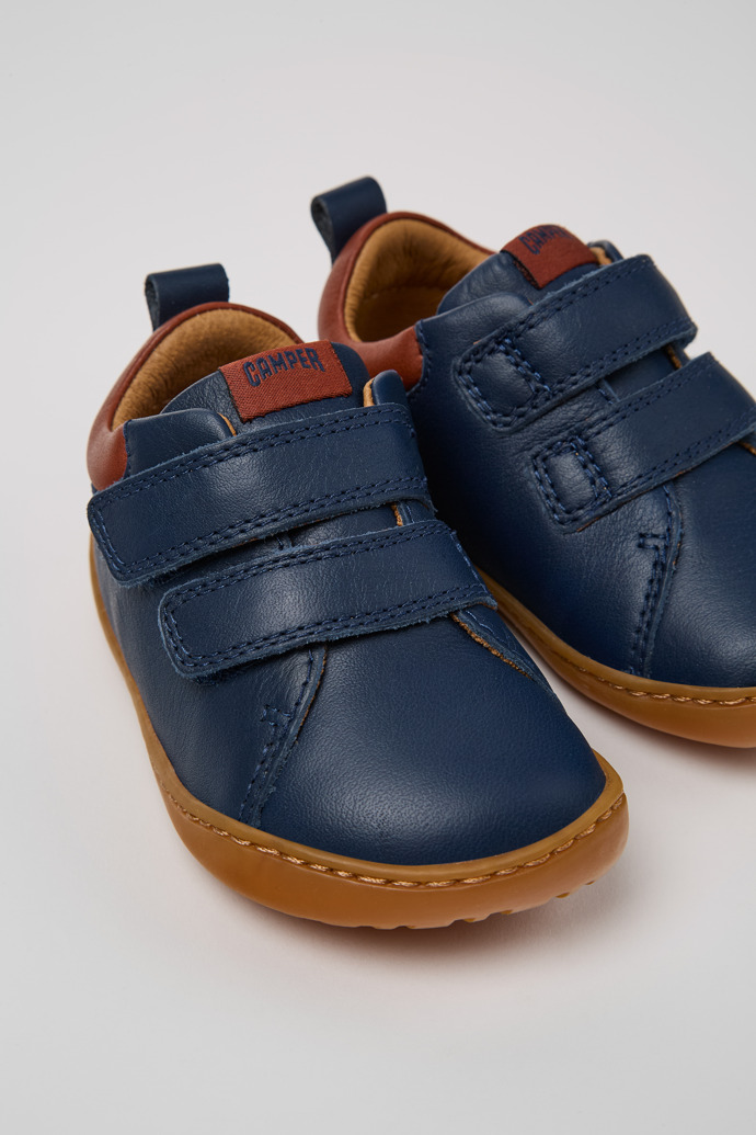 Camper Peu - Zapatillas azules de piel para niños