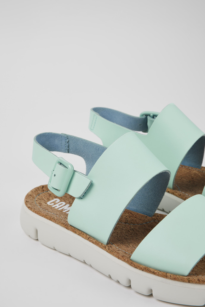 Camper Oruga - Sandalias de piel azules para mujer