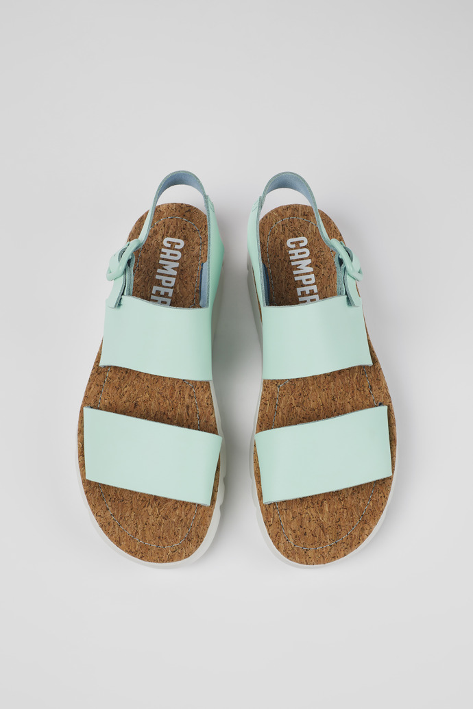 Camper Oruga - Sandalias de piel azules para mujer